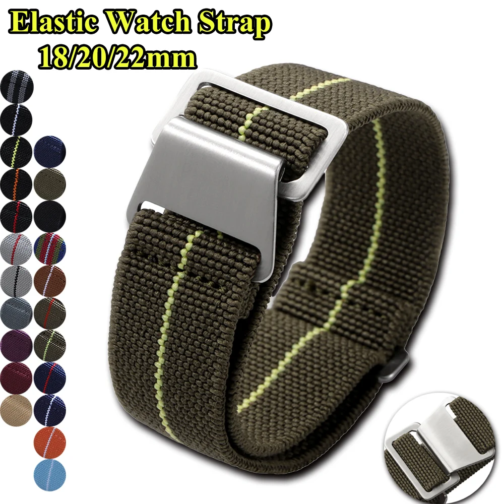 Parachute Strap Elastic - Elastyczny pasek do zegarka 18mm 20mm