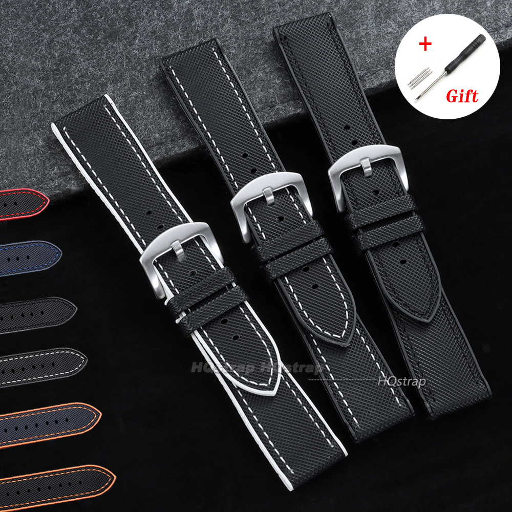 Suede Strap Watch - Pasek do zegarka z nylonu, tkaniny