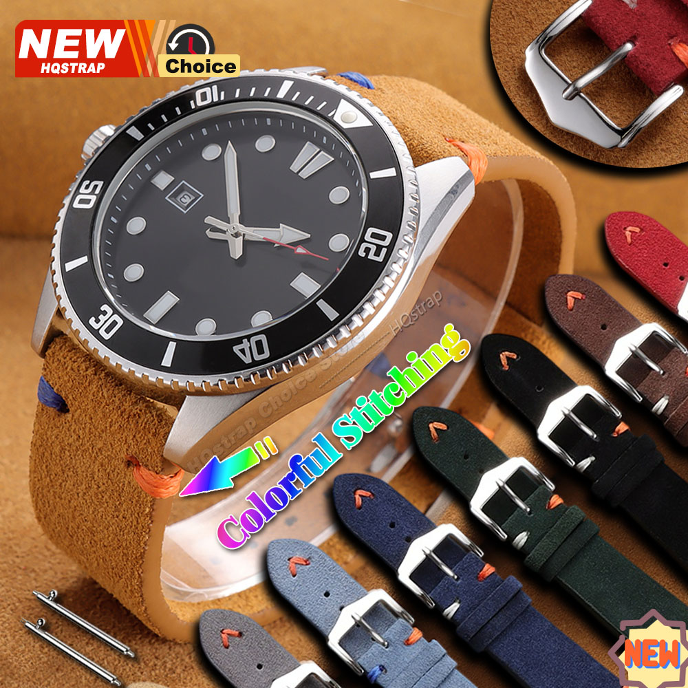 Suede Strap Watch - Nowy Kolorowy Pasek z Zamszu z
