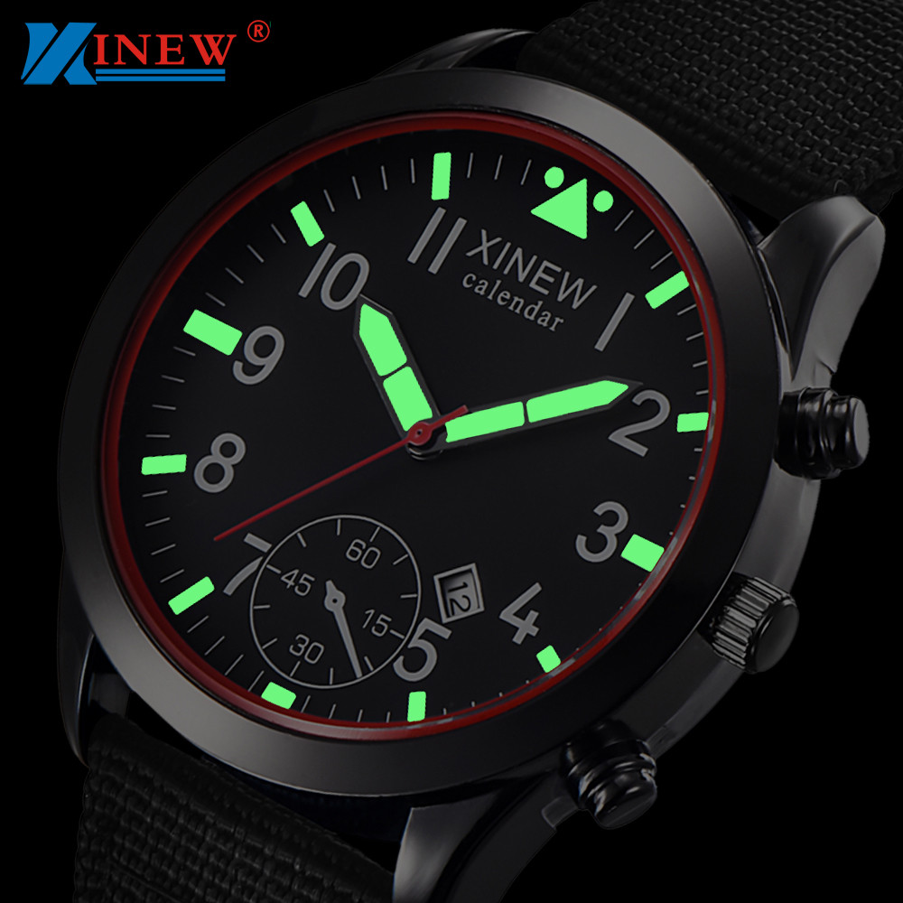 Canvas Strap Watch - Zegarki XINEW 2020 moda męska świecący