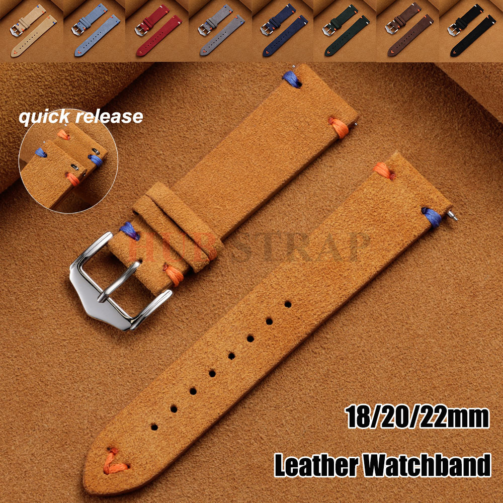 Suede Strap Watch - Pasek ze skóry zamszowej 18mm 20mm