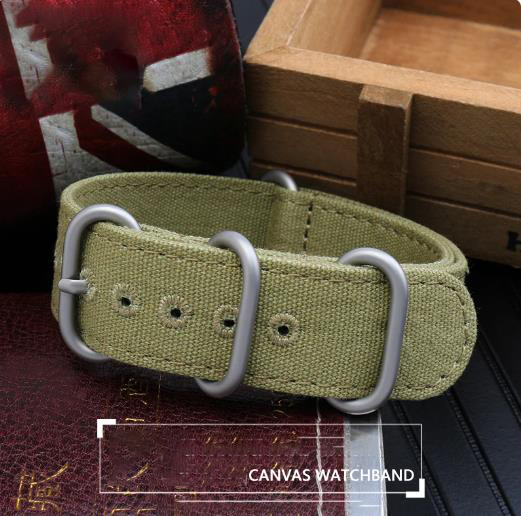 Pogrubione płótno Pasek do zeg – Canvas Strap Watch recenzja i cena