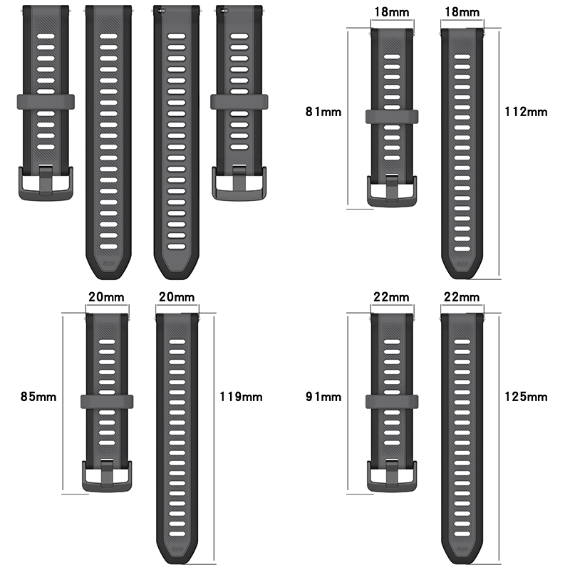 Pasek silikonowy z teksturą 22 – Silicone Watch Band 22Mm recenzja i cena