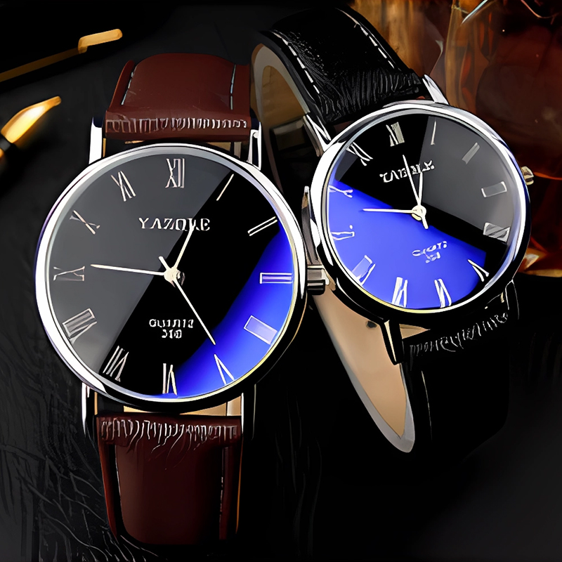 Zegarki kwarcowe YAZOLE dla mę – Leather Watch Band Men recenzja i cena
