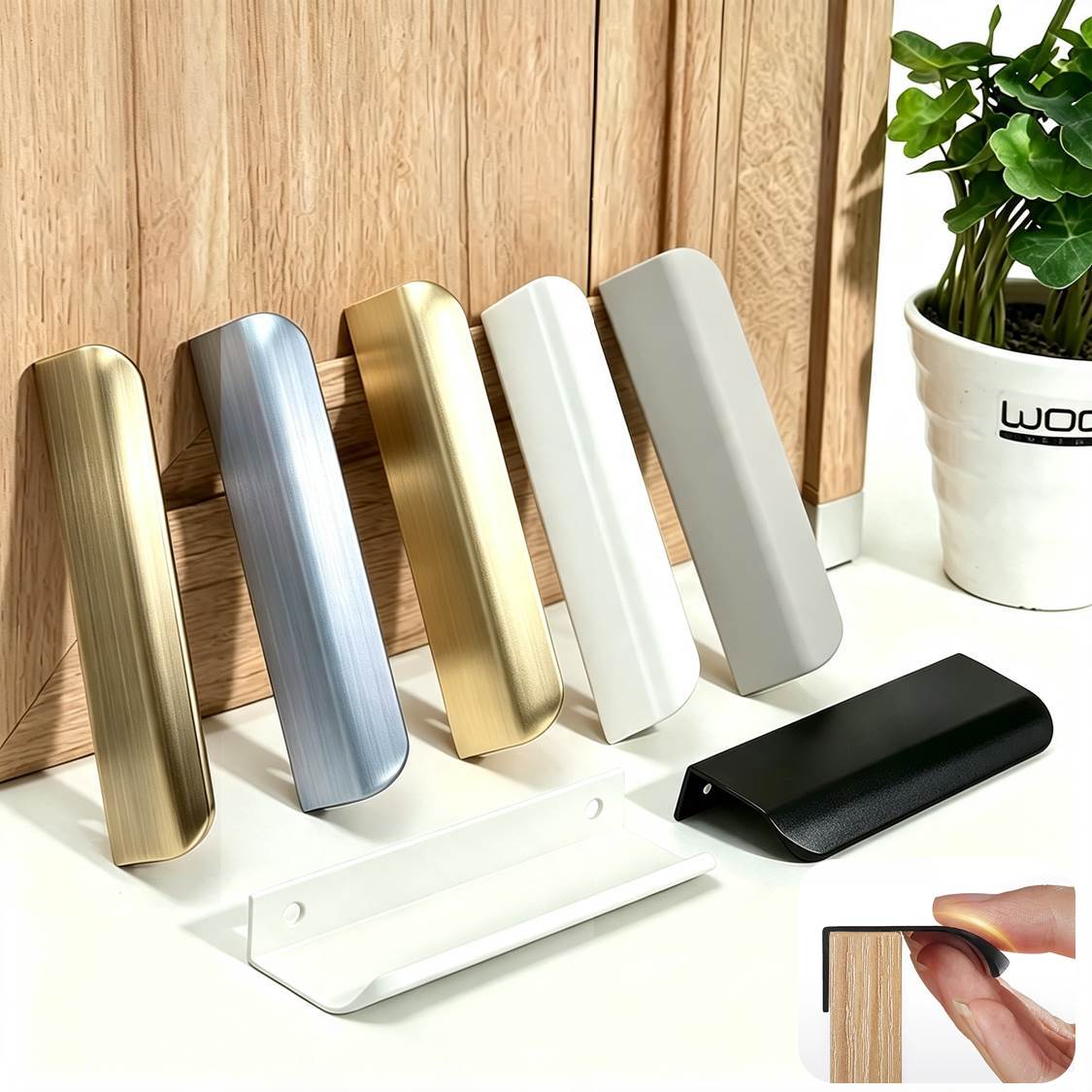 Ukryte aluminiowe uchwyty do s – Curved Spring Bar recenzja i cena