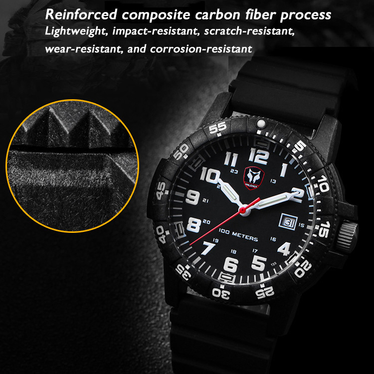 Hnlgnox męskie zegarki sportow – Rubber Strap Diver recenzja i cena
