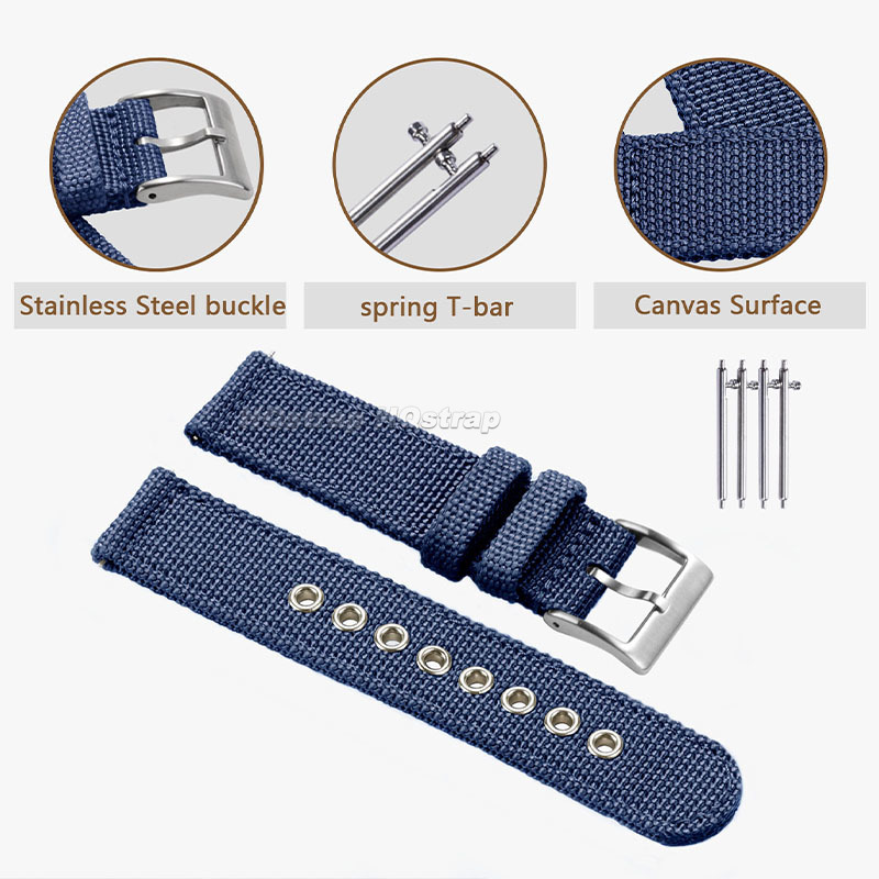 Pasek nylonowy 18mm 20mm 22mm  – Nato Strap Nylon recenzja i cena