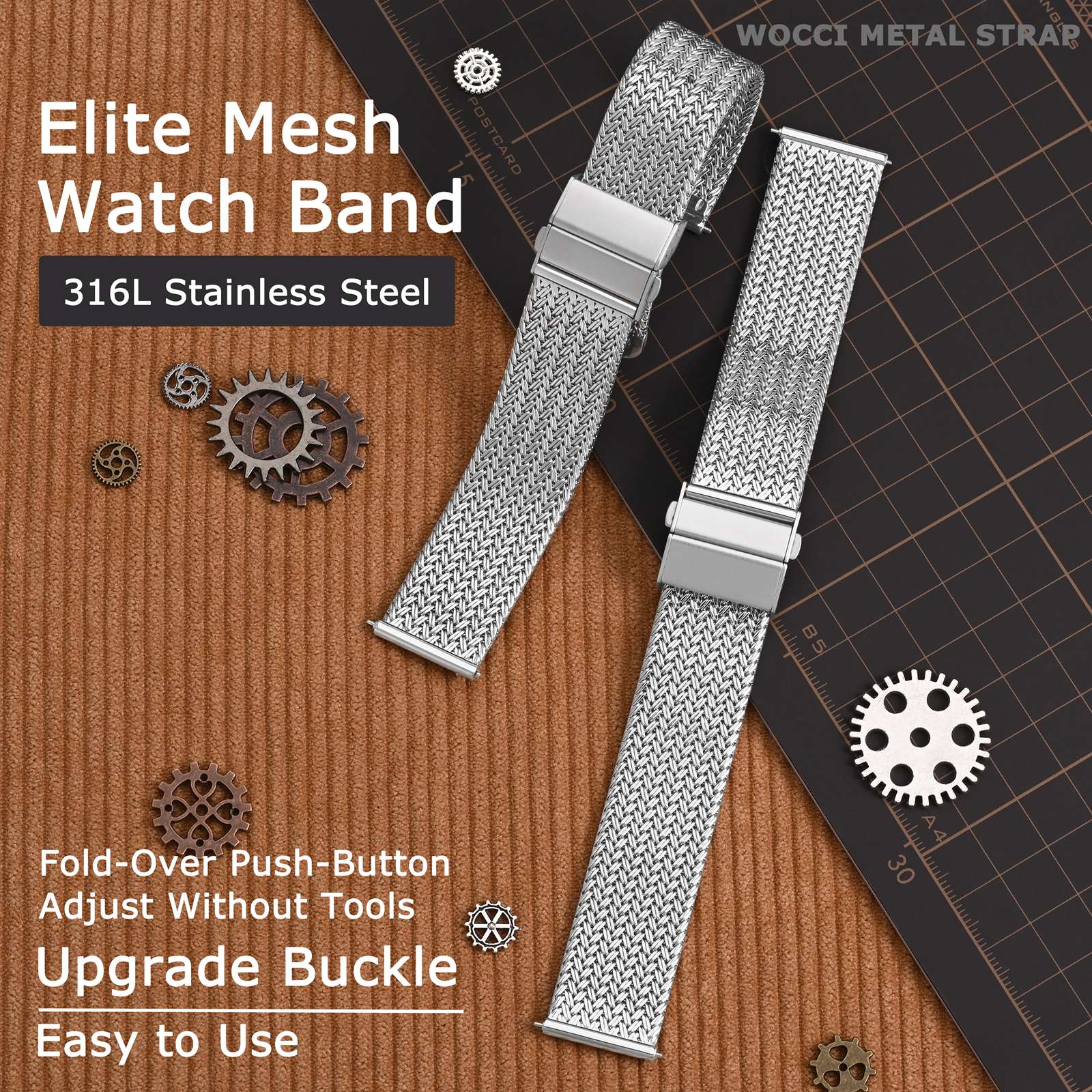 WOCCI Elite Metalowy pasek do  – Mesh Strap Metal recenzja i cena