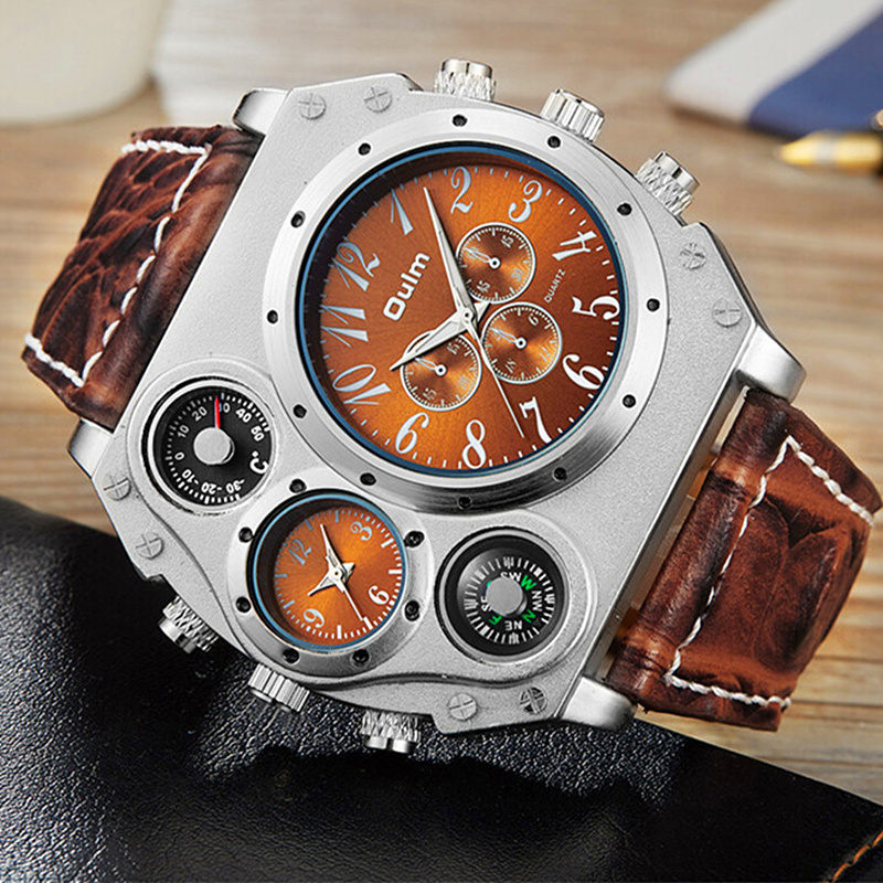 Nowy Model Zegarek OULM Męski  – Leather Watch Band Men recenzja i cena