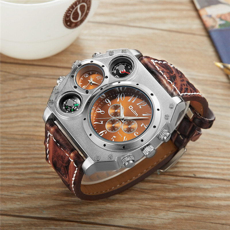 Nowy Model Zegarek OULM Męski  – Leather Watch Band Men recenzja i cena
