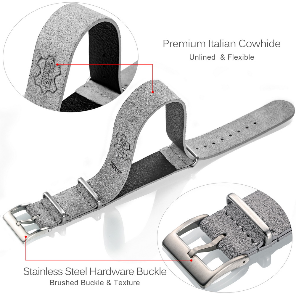 HEMSUT skórzany pasek do zegar – Suede Strap Watch recenzja i cena
