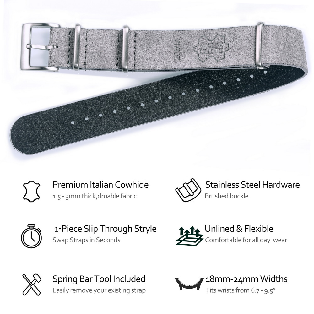 HEMSUT skórzany pasek do zegar – Suede Strap Watch recenzja i cena